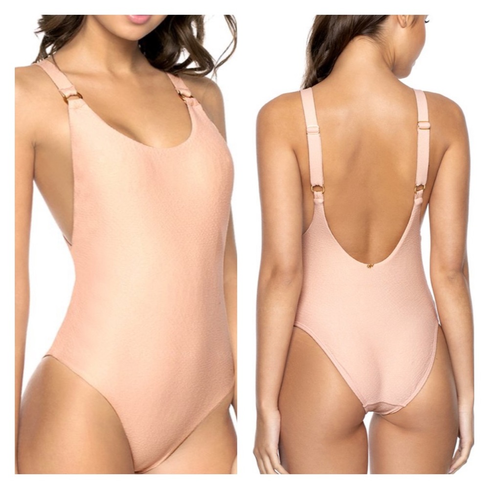 PILYQ HAILEY ONE PIECE PINK SANDS MEDIUM NWT